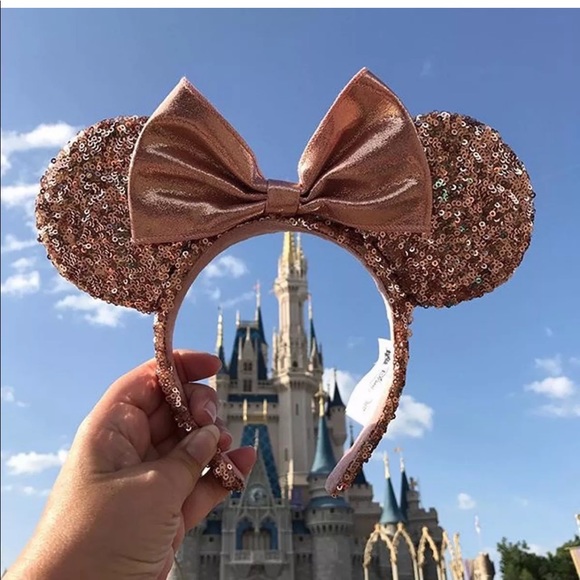 Disney Accessories - Rose gold Minnie ears